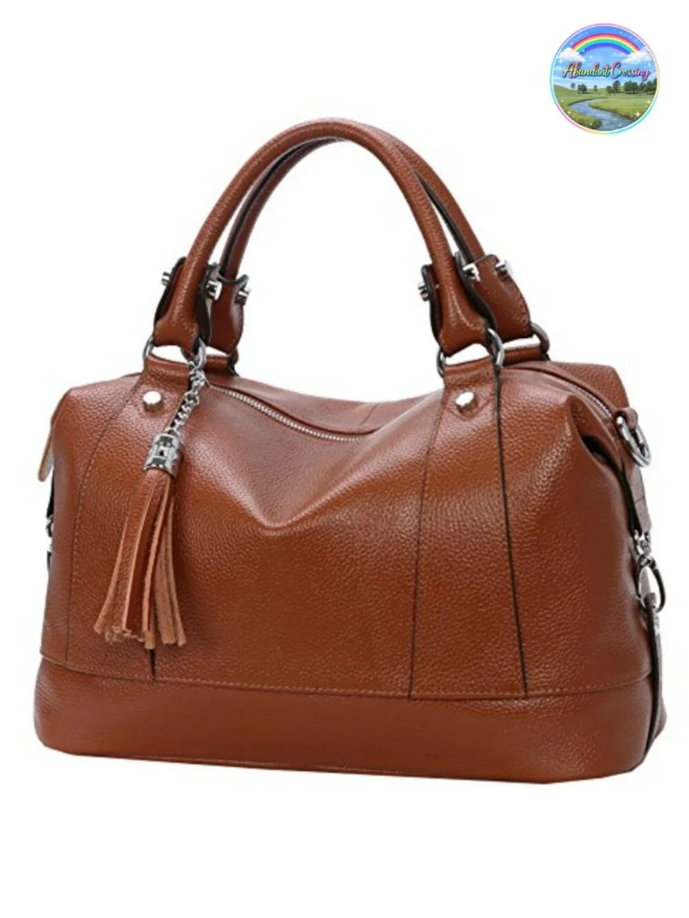 Genuine Leather Satchel Handbag Crossbody Shoulder Bag Purse